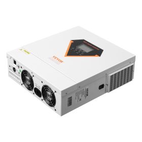 VEVOR Hybrid Solar Inverter, 3000W, All in One Pure Sine Wave Power Inverter Charger, 24V DC to 110/120V AC, with Built-in 100A MPPT Solar Controller