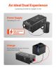 VEVOR Pure Sine Wave Inverter Charger, 5000 Watt, DC 24V to AC 120V Power Inverter with LCD Display, Remote Control