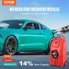 VEVOR Fuel Caddy, 32 Gallon, Portable Fuel Storage Tank On-Wheels, with 12V DC Transfer Pump, Gasoline Diesel Fuel Container with 8.2 ft Hose