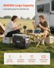 VEVOR Portable Power Station, 3600W 3840Wh Power Station Solar Generator with 10 Output Ports & Adjustable Input Power